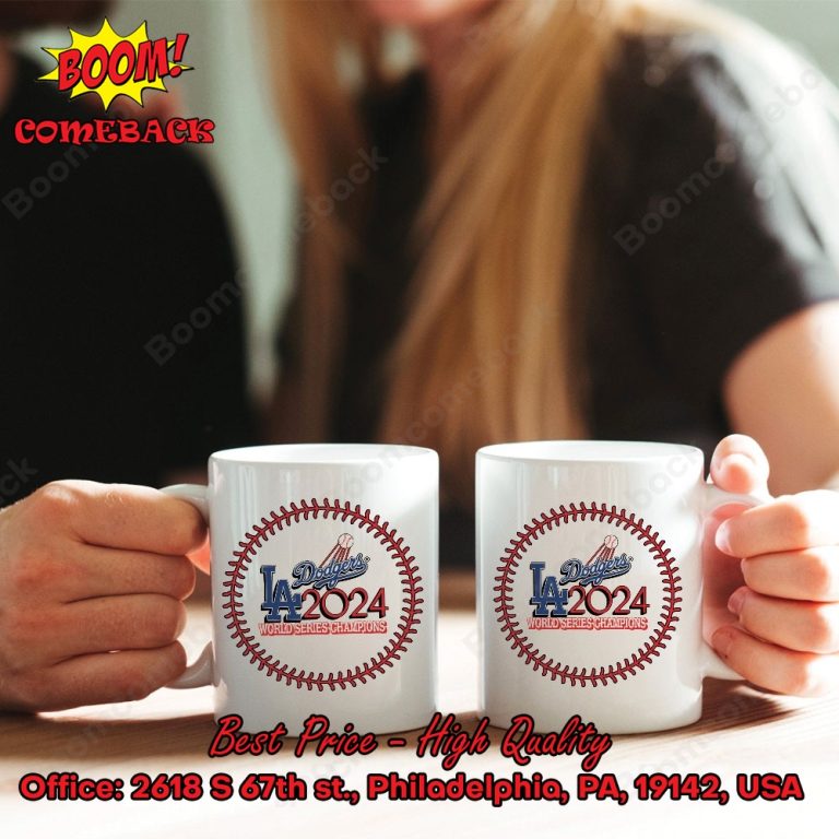 Los Angeles Dodgers 2024 World Series Champions Ceramic White Mug