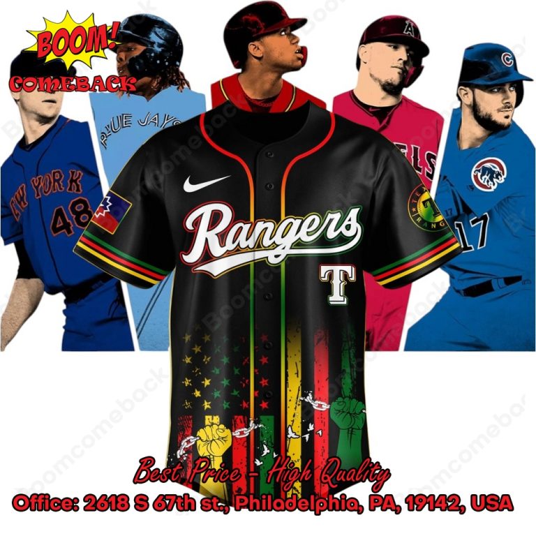 Texas Rangers Juneteenth Day Baseball Jersey
