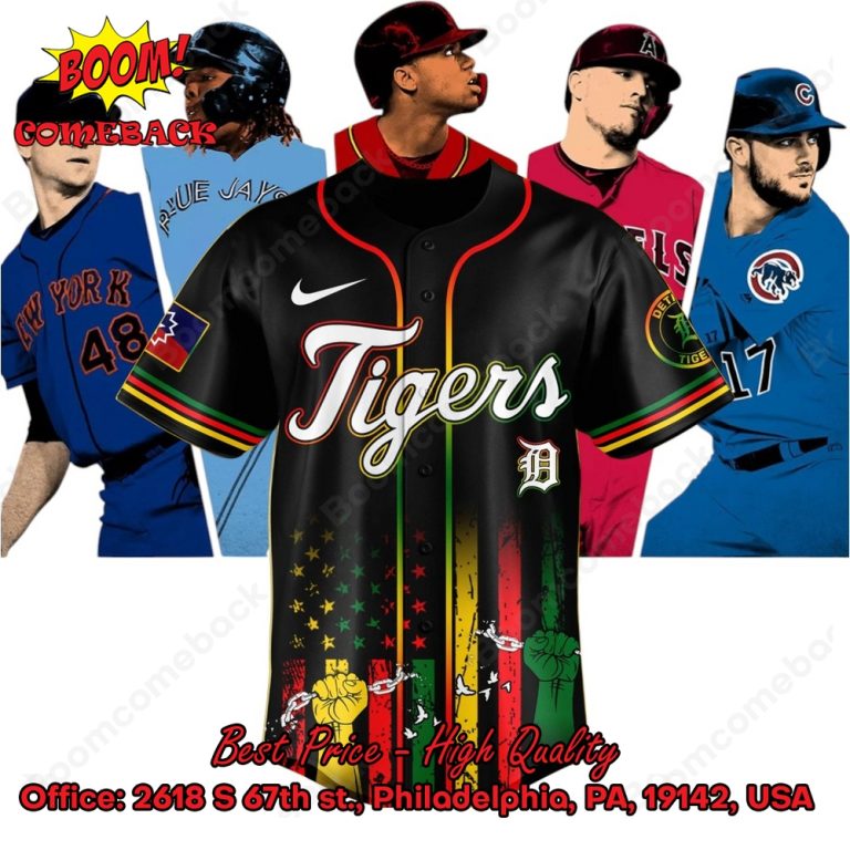 Detroit Tigers Juneteenth Day Baseball Jersey