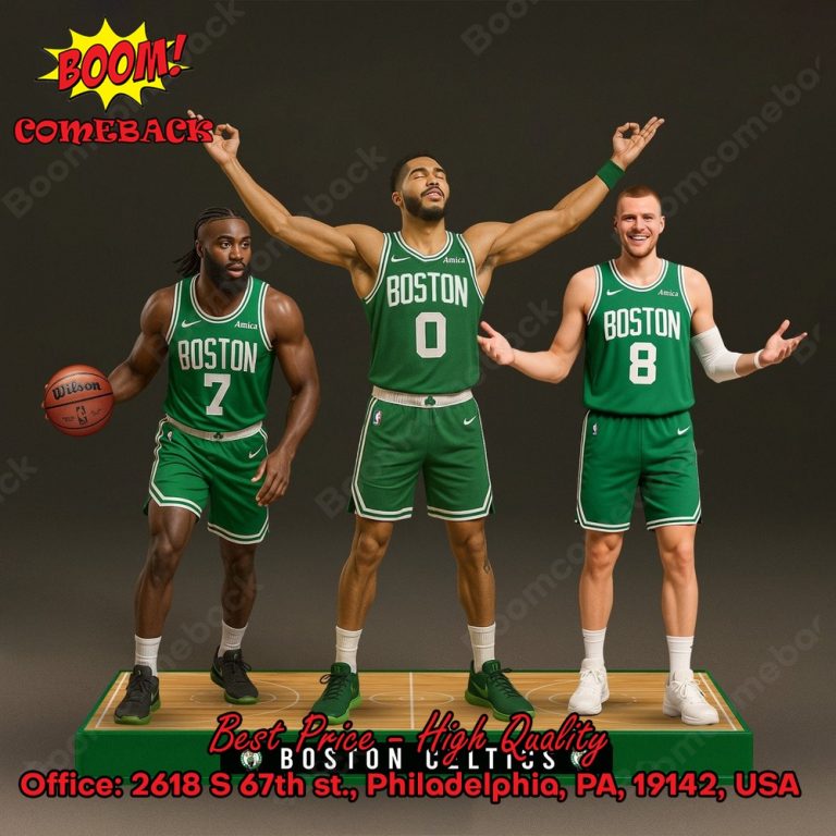 Boston Celtics Kristaps Porzingis Jaylen Brown Jayson Tatum Acrylic Plaque