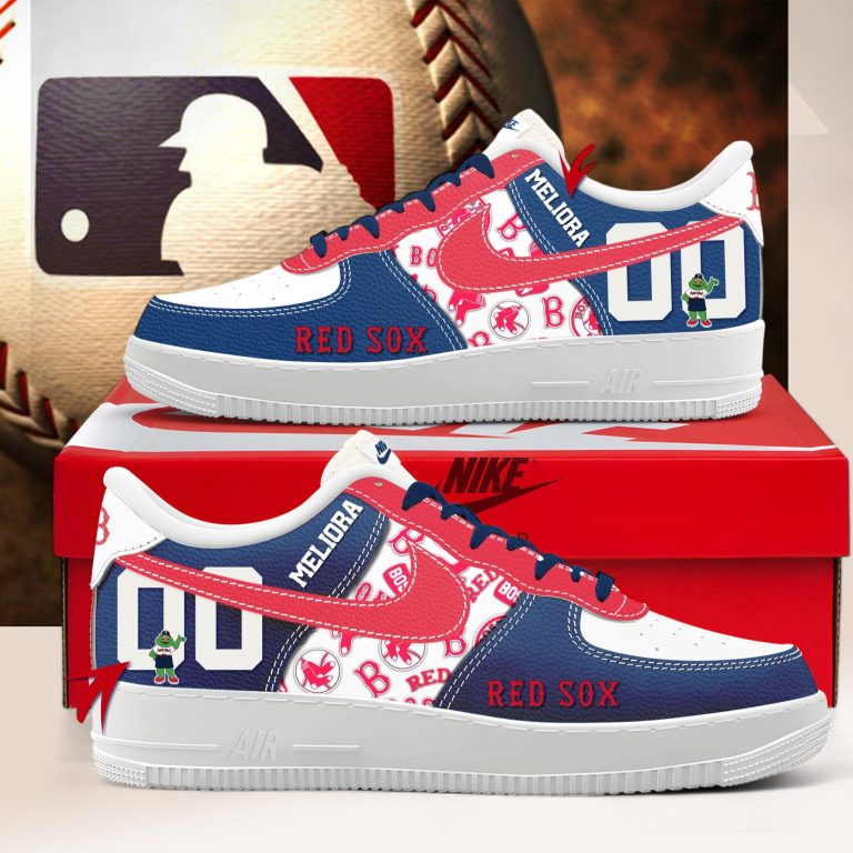 Boston Red Sox Personalized Air Force Shoes