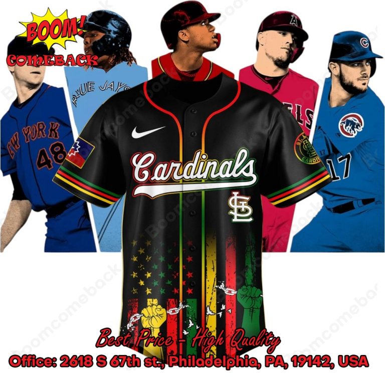 St. Louis Cardinals Juneteenth Day Baseball Jersey