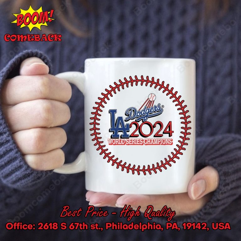 Los Angeles Dodgers 2024 World Series Champions Ceramic White Mug