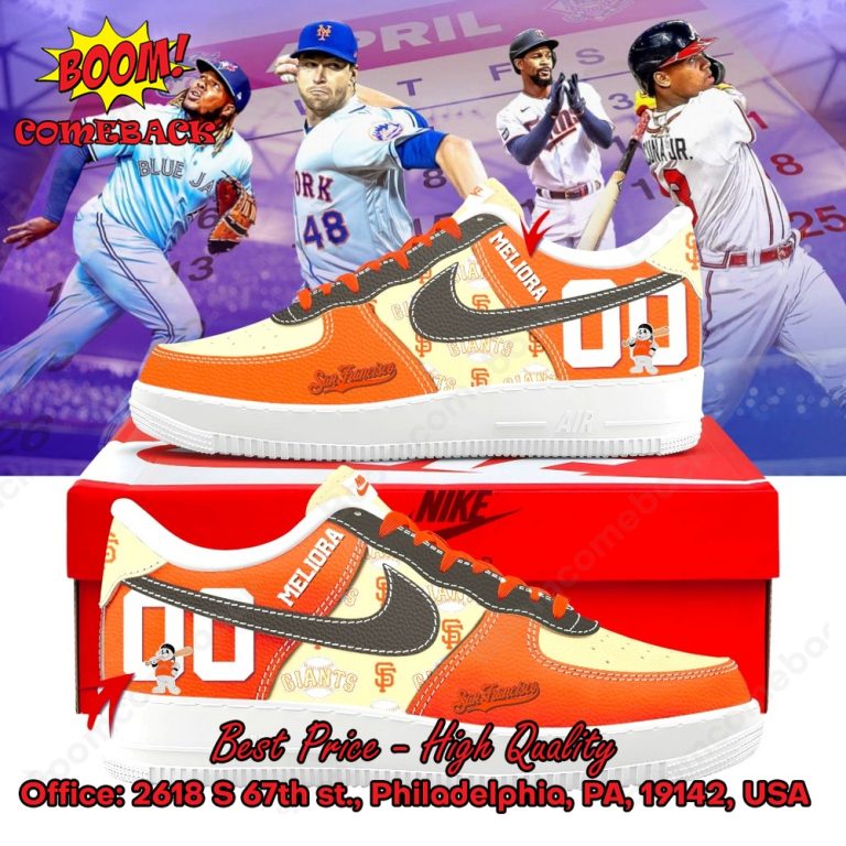 San Francisco Giants Custom Name Air Force Shoes