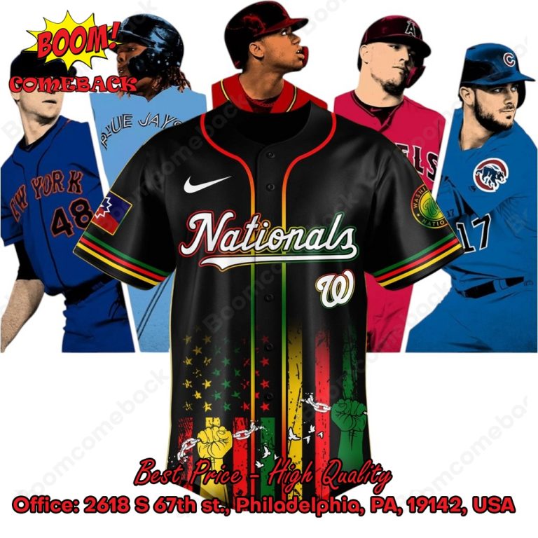 Washington Nationals Juneteenth Day Baseball Jersey