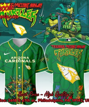 Arizona Cardinals X Ninja Turtles Night Baseball Jersey