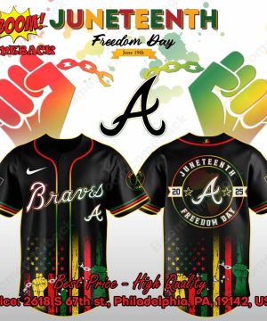 Atlanta Braves Juneteenth Day Baseball Jersey