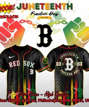 Boston Red Sox Juneteenth Day Baseball Jersey