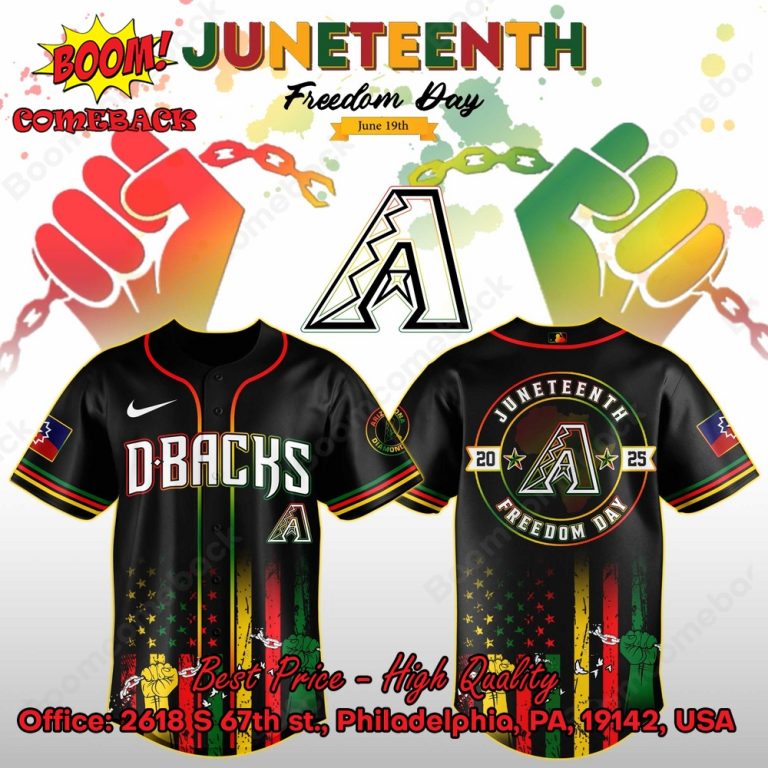 Arizona Diamondbacks Juneteenth Day Baseball Jersey