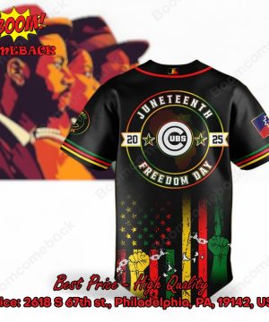 chicago cubs juneteenth day baseball jersey 3 qNDqE