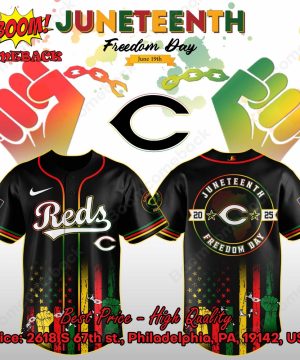 Cincinnati Reds Juneteenth Day Baseball Jersey