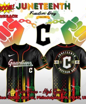 Cleveland Guardians Juneteenth Day Baseball Jersey