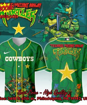 Dallas Cowboys X Ninja Turtles Night Baseball Jersey
