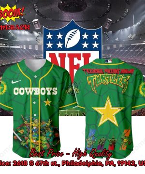 dallas cowboys x ninja turtles night baseball jersey 3 Wg2aZ