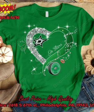 dallas stars glitter heart shirt 6 uCQ85