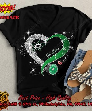 dallas stars glitter heart shirt 8 TRCOT
