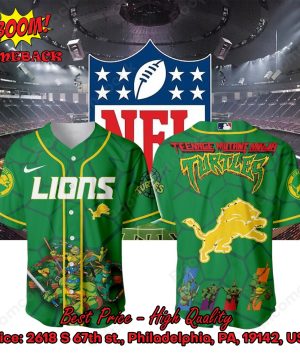 detroit lions x ninja turtles night baseball jersey 3 KIi39