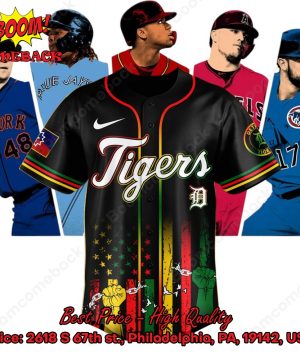 Detroit Tigers Juneteenth Day Baseball Jersey