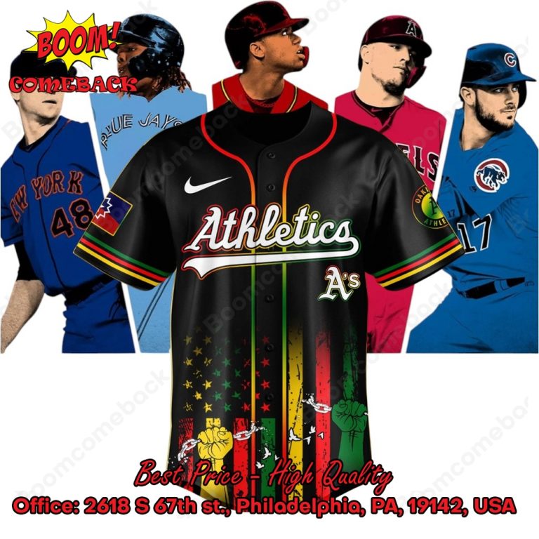 Athletics Juneteenth Day Baseball Jersey