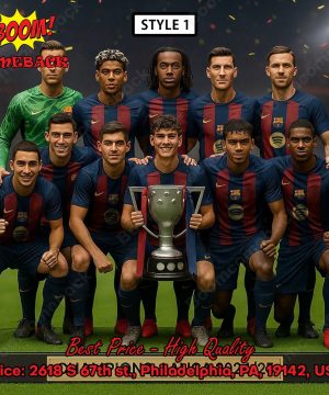 FC Barcelona La Liga Champions 202425 Acrylic Plaque