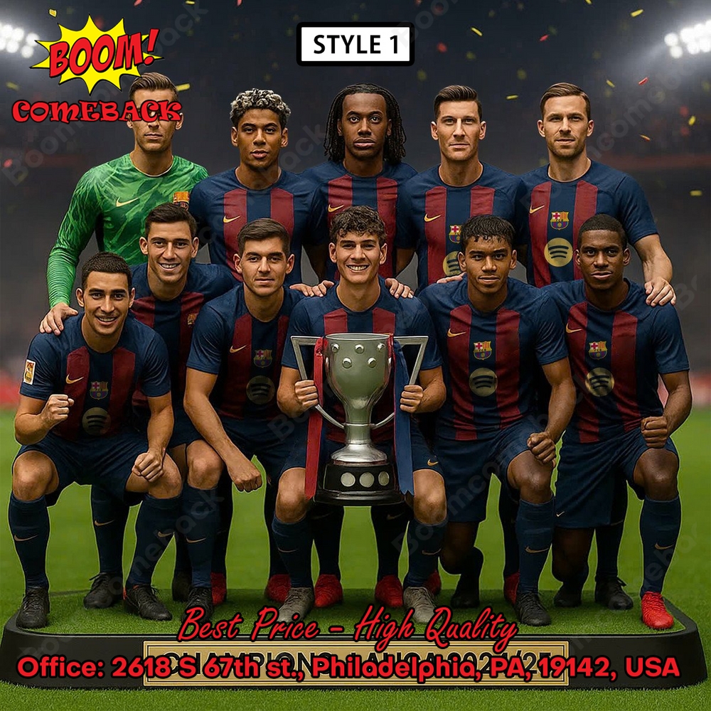 FC Barcelona La Liga Champions 202425 Acrylic Plaque FC Barcelona La Liga Champions 202425 Acrylic Plaque