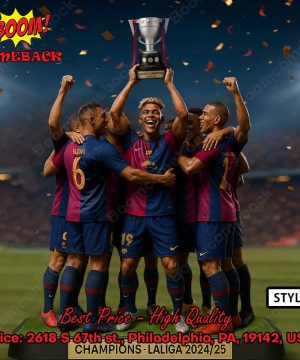 FC Barcelona La Liga Champions 202425 Acrylic Plaque