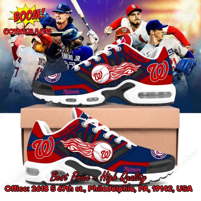 Washington Nationals Custom Name Air Max Plus Shoes