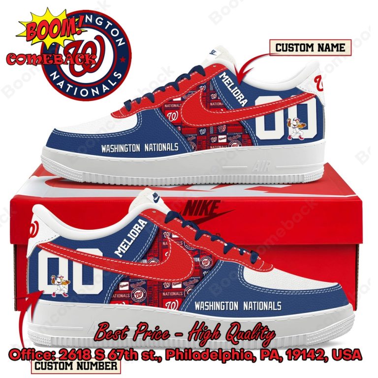 Washington Nationals Custom Name Air Force Shoes