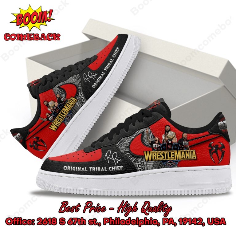 Wrestlemania Original Tribal Chief Air Force Shoes