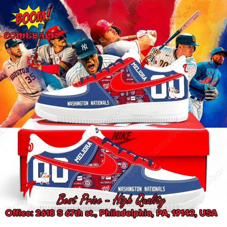 Washington Nationals Custom Name Air Force Shoes