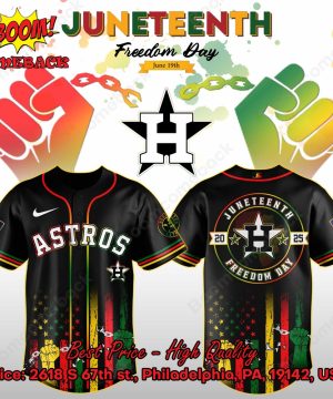 Houston Astros Juneteenth Day Baseball Jersey