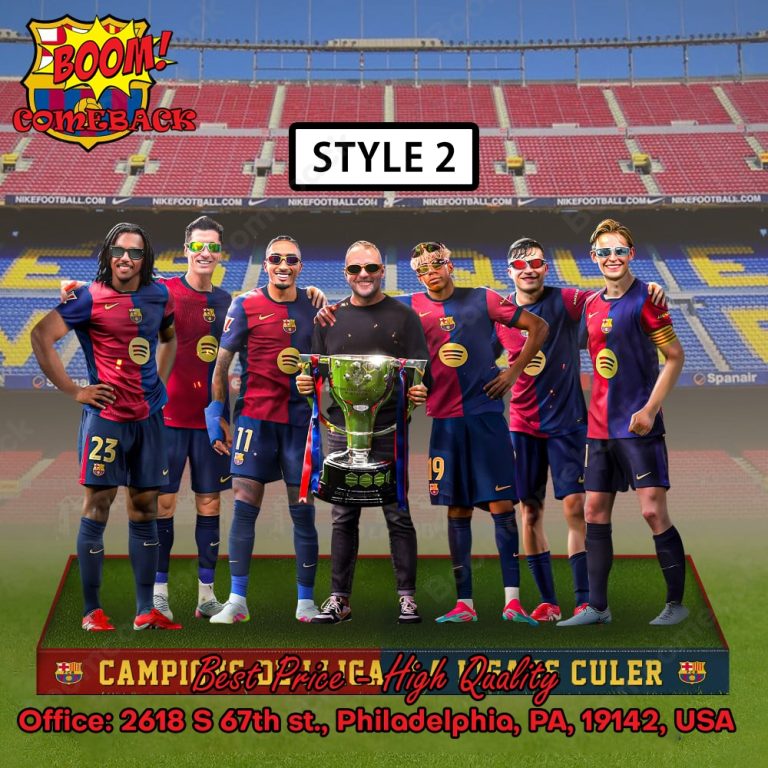 Barcelona Campions De Lliga La Liga Is Culer Acrylic Plaque
