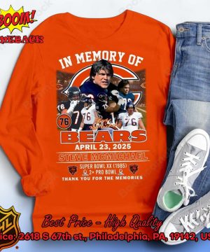 in memory of bears steve mcmichael shirt 4 6OBIm
