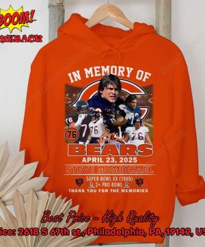 in memory of bears steve mcmichael shirt 6 HJF2V