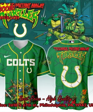 Indianapolis Colts X Ninja Turtles Night Baseball Jersey