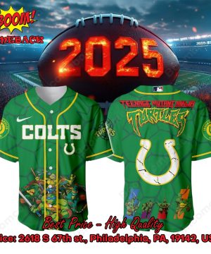 Indianapolis Colts X Ninja Turtles Night Baseball Jersey