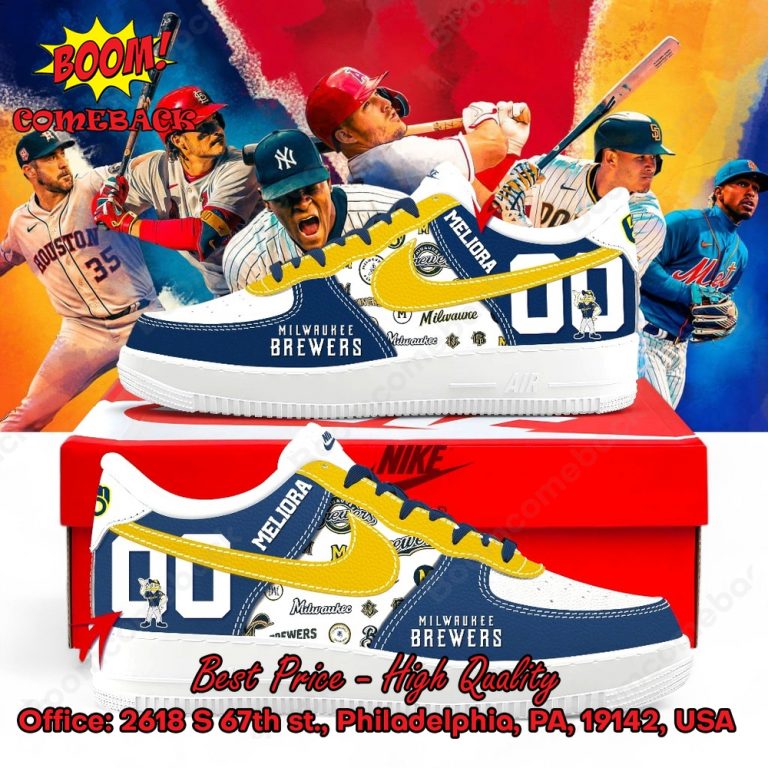 Milwaukee Brewers Custom Name Air Force Shoes