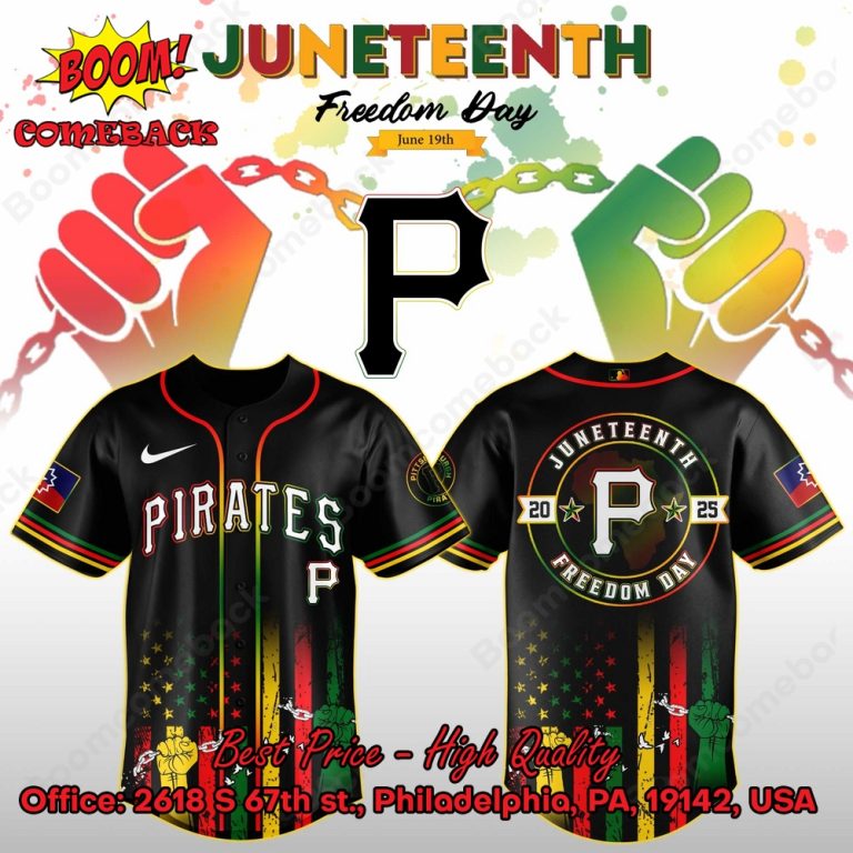 Pittsburgh Pirates Juneteenth Day Baseball Jersey