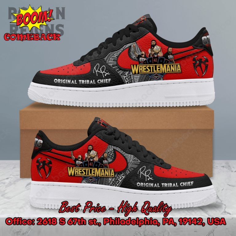 Wrestlemania Original Tribal Chief Air Force Shoes