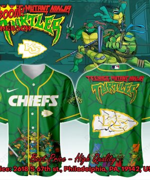 Kansas City Chiefs X Ninja Turtles Night Baseball Jersey