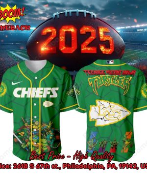 Kansas City Chiefs X Ninja Turtles Night Baseball Jersey