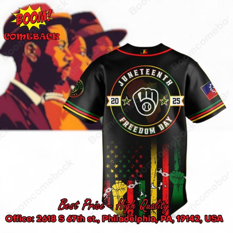 Milwaukee Brewers Juneteenth Day Baseball Jersey
