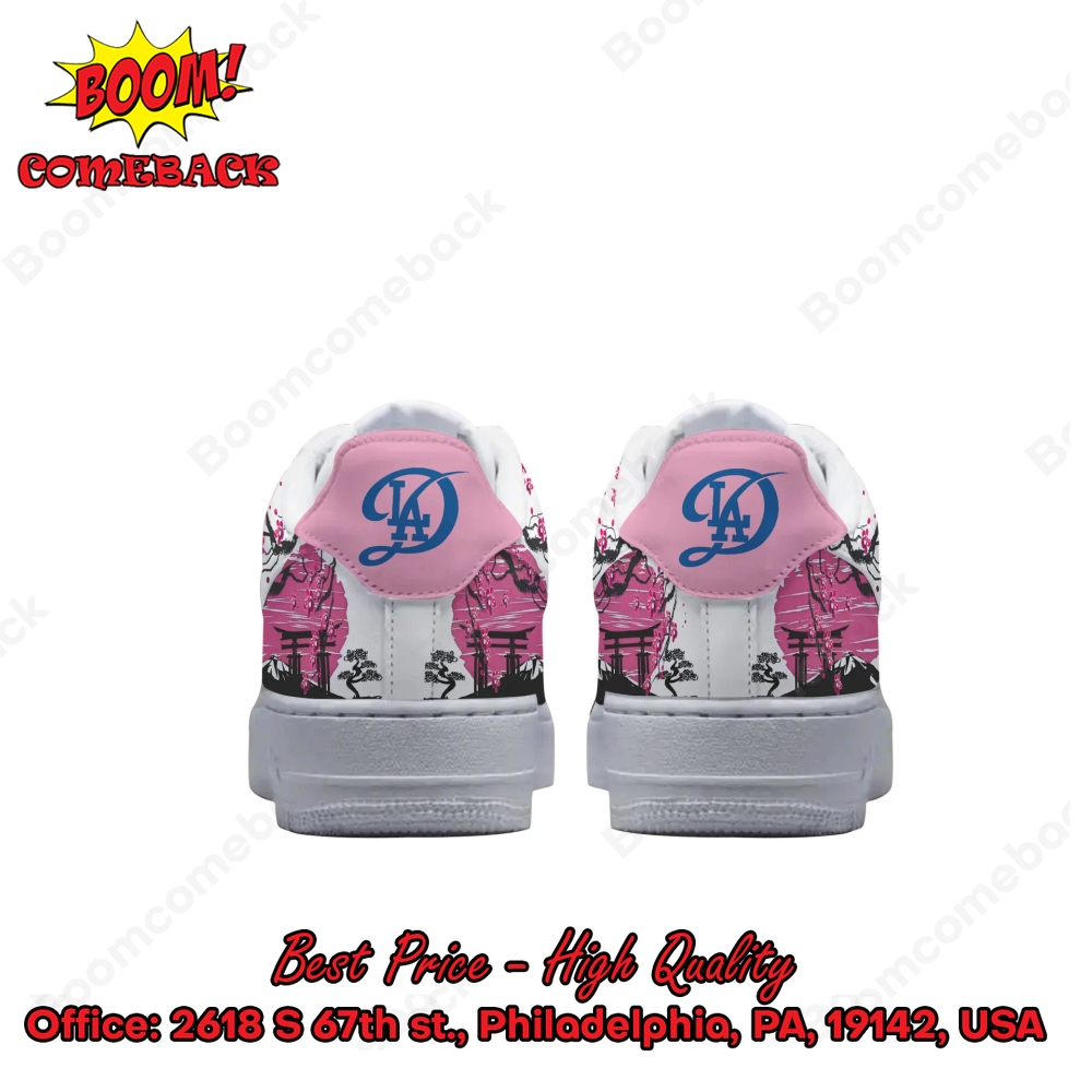 LA Dodgers Cherry Blossom Air Force Shoes LA Dodgers Cherry Blossom Air Force Shoes