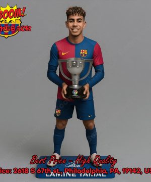 Lamine Yamal Barcelona Champions Acrylic Plaque