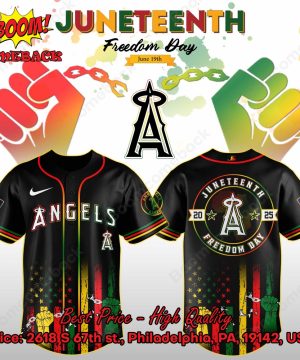 Los Angeles Angels Juneteenth Day Baseball Jersey