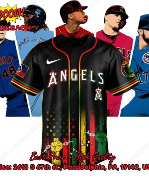 Los Angeles Angels Juneteenth Day Baseball Jersey