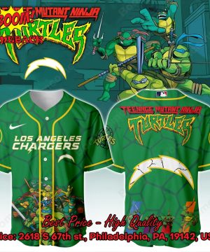 Los Angeles Chargers X Ninja Turtles Night Baseball Jersey