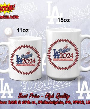 Los Angeles Dodgers 2024 World Series Champions Ceramic White Mug