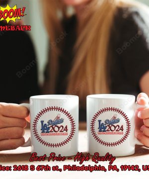 Los Angeles Dodgers 2024 World Series Champions Ceramic White Mug