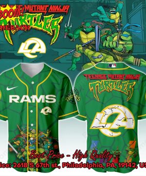Los Angeles Rams X Ninja Turtles Night Baseball Jersey